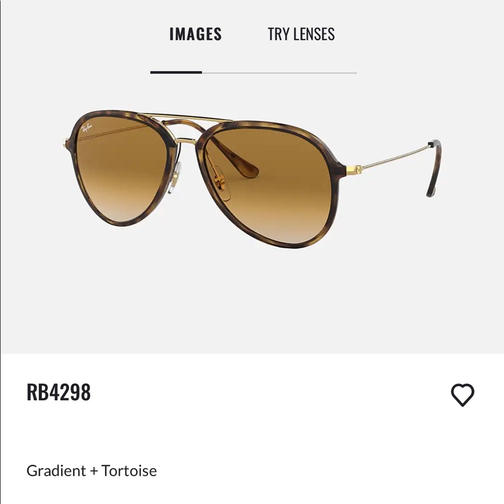Ray Bans CATS with gold hardware in tortoise